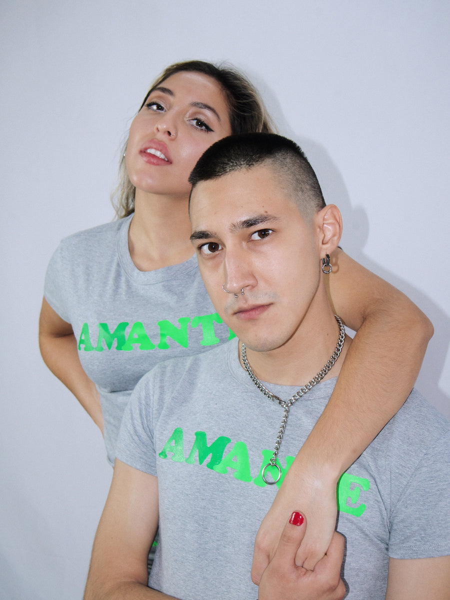 Amante Crop Top in Heather Grey