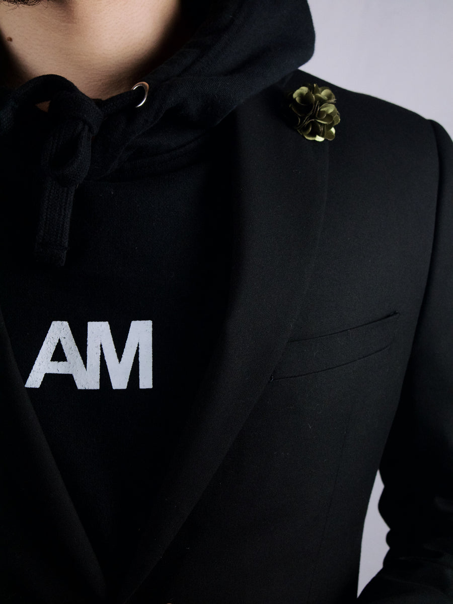 AM Black Tracksuit Hoodie