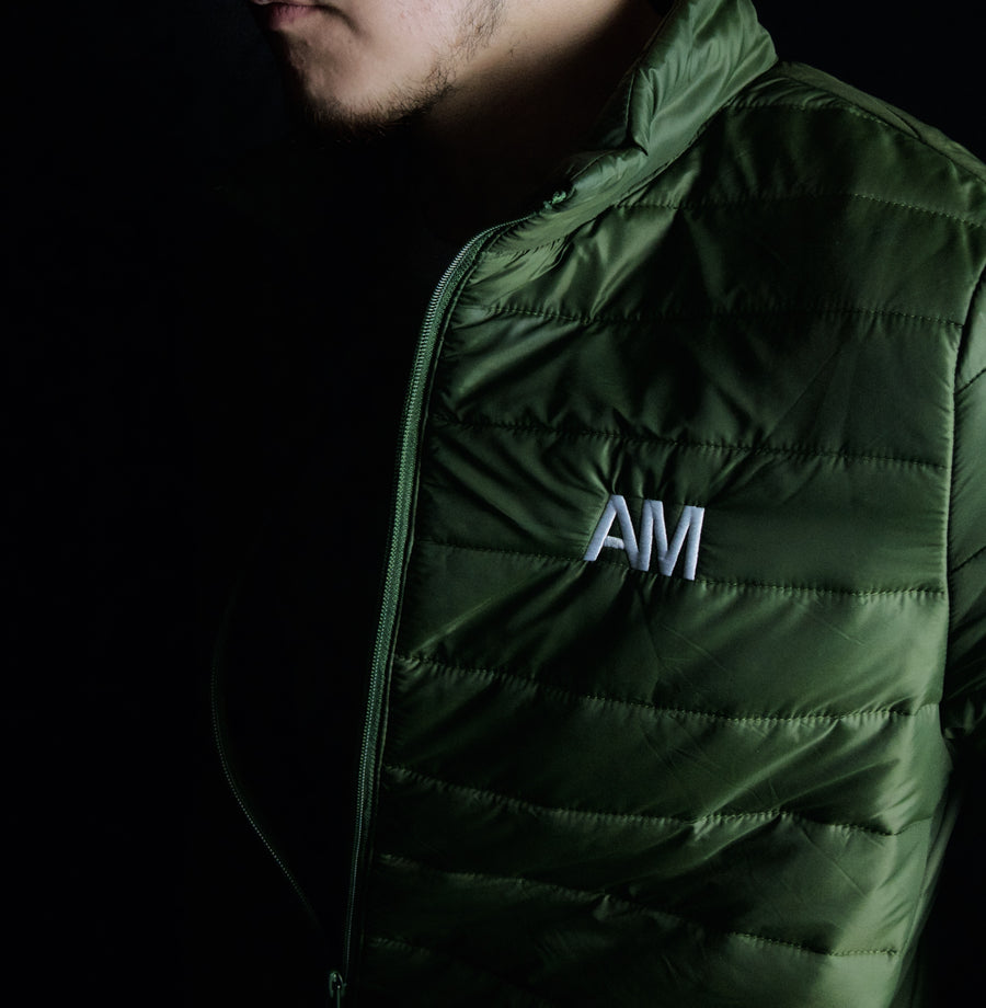 AM Forest Green Puffer Jacket