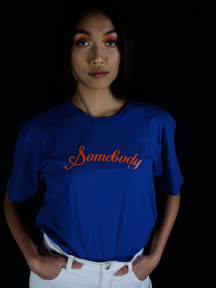 Somebody T-Shirt in Blue