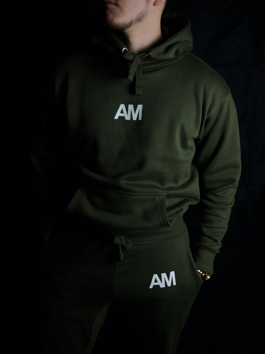 AM Forest Green Tracksuit Hoodie