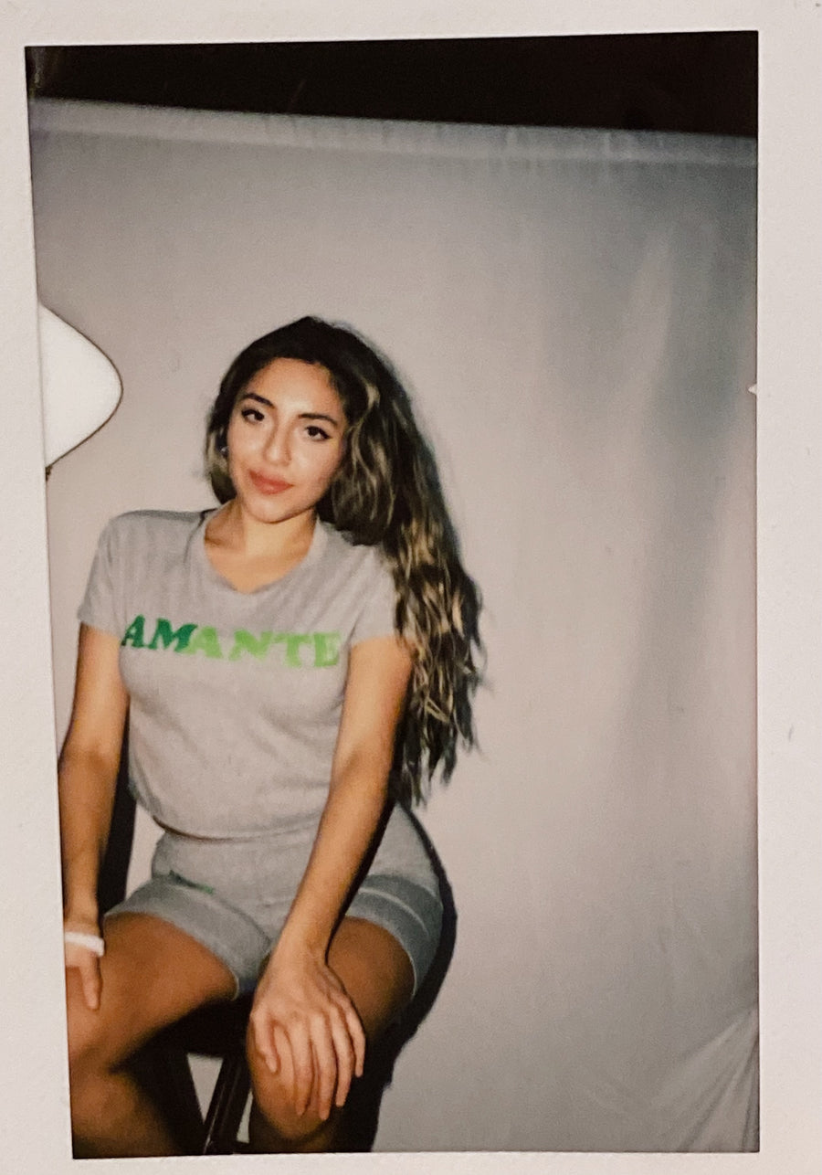 Amante Crop Top in Heather Grey