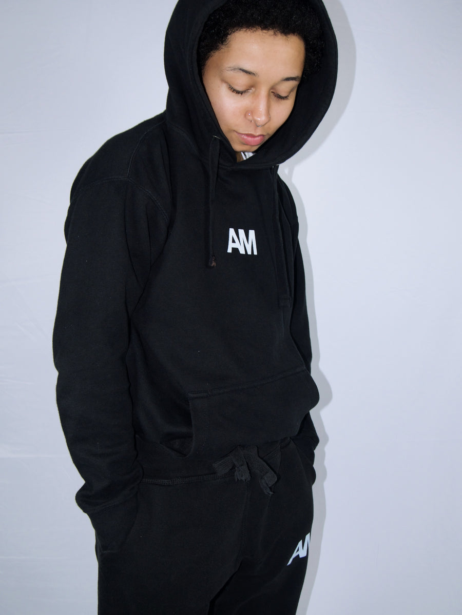 AM Black Tracksuit Hoodie