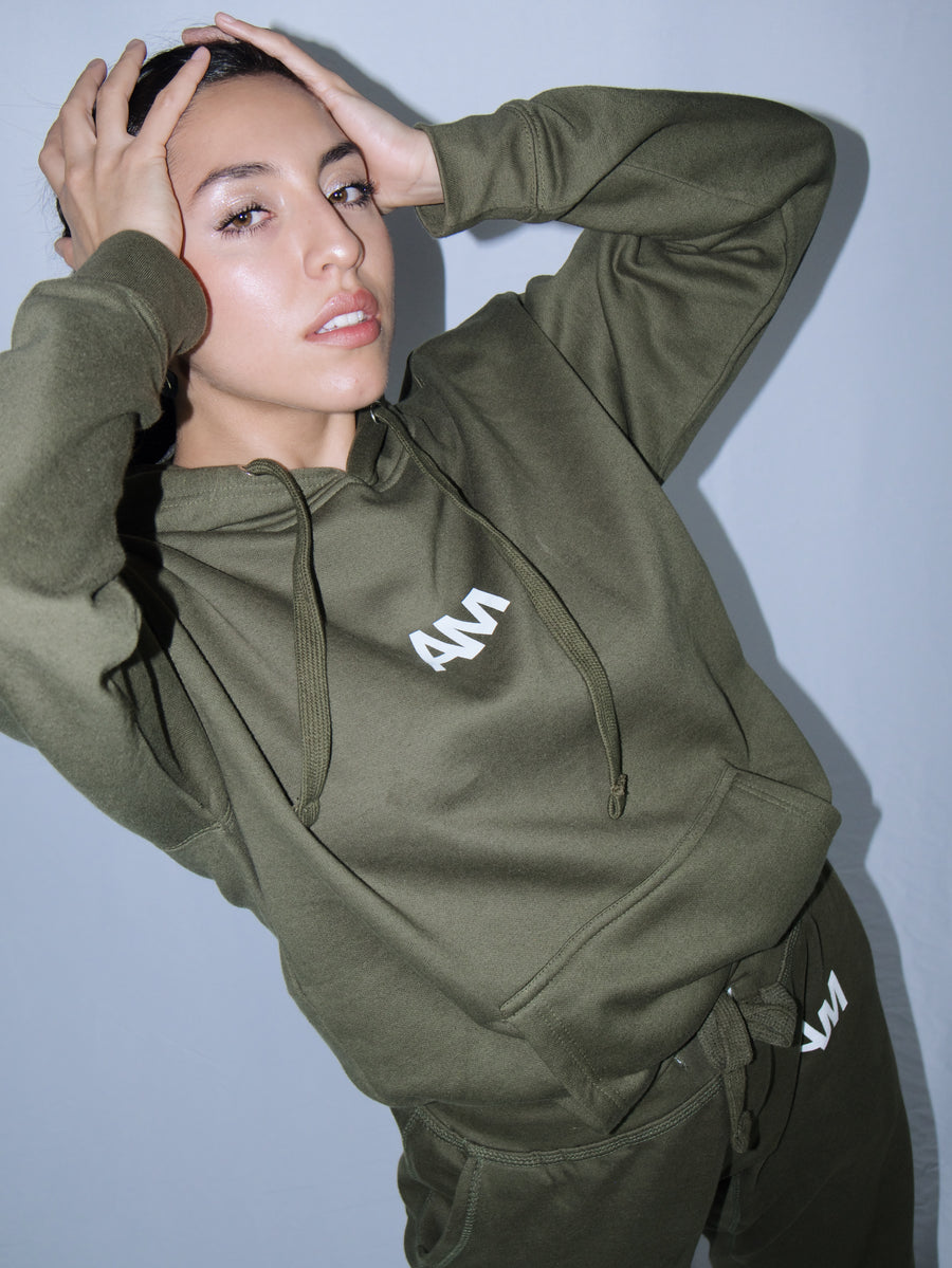 AM Forest Green Tracksuit Hoodie