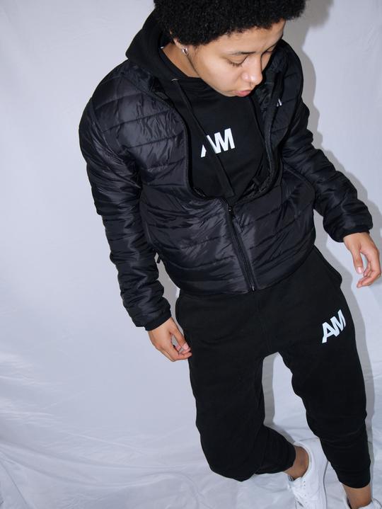 AM Black Tracksuit Sweatpants