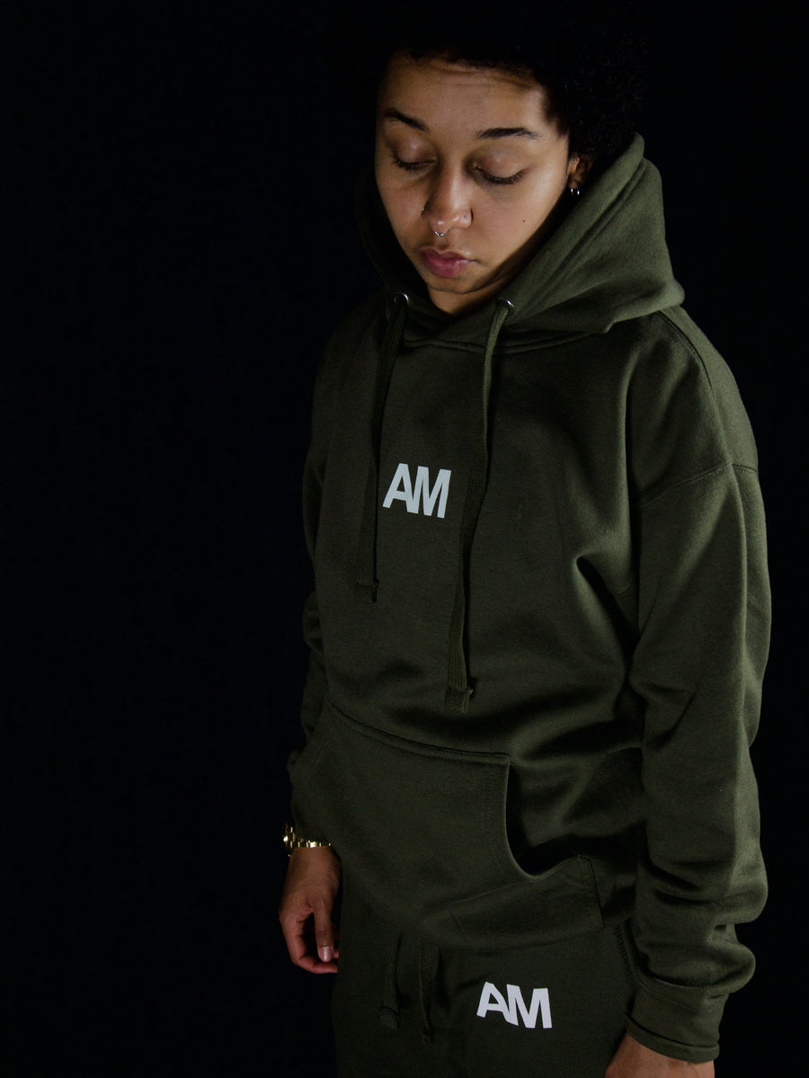 AM Forest Green Tracksuit Hoodie