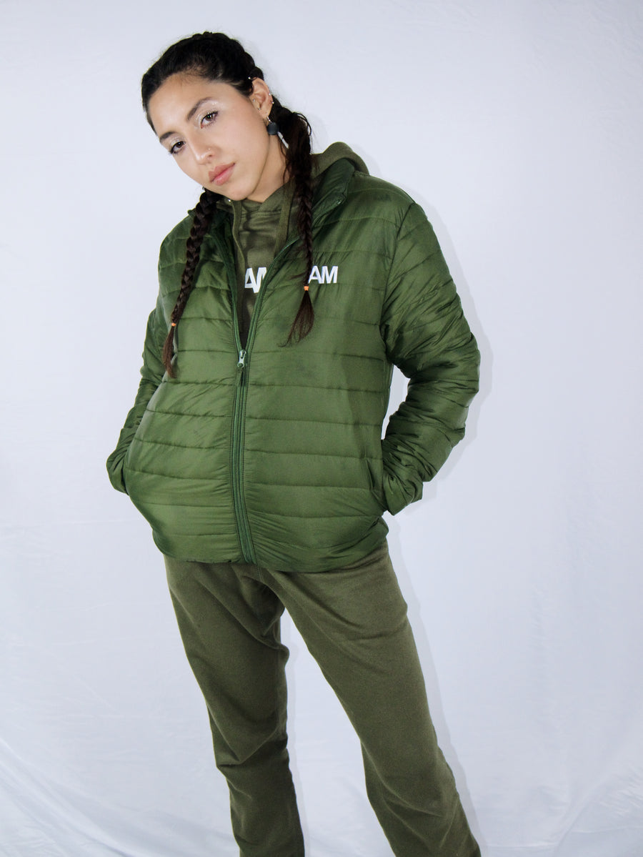 AM Forest Green Puffer Jacket