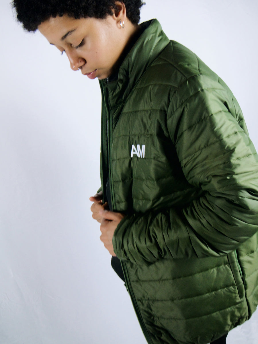 AM Forest Green Puffer Jacket