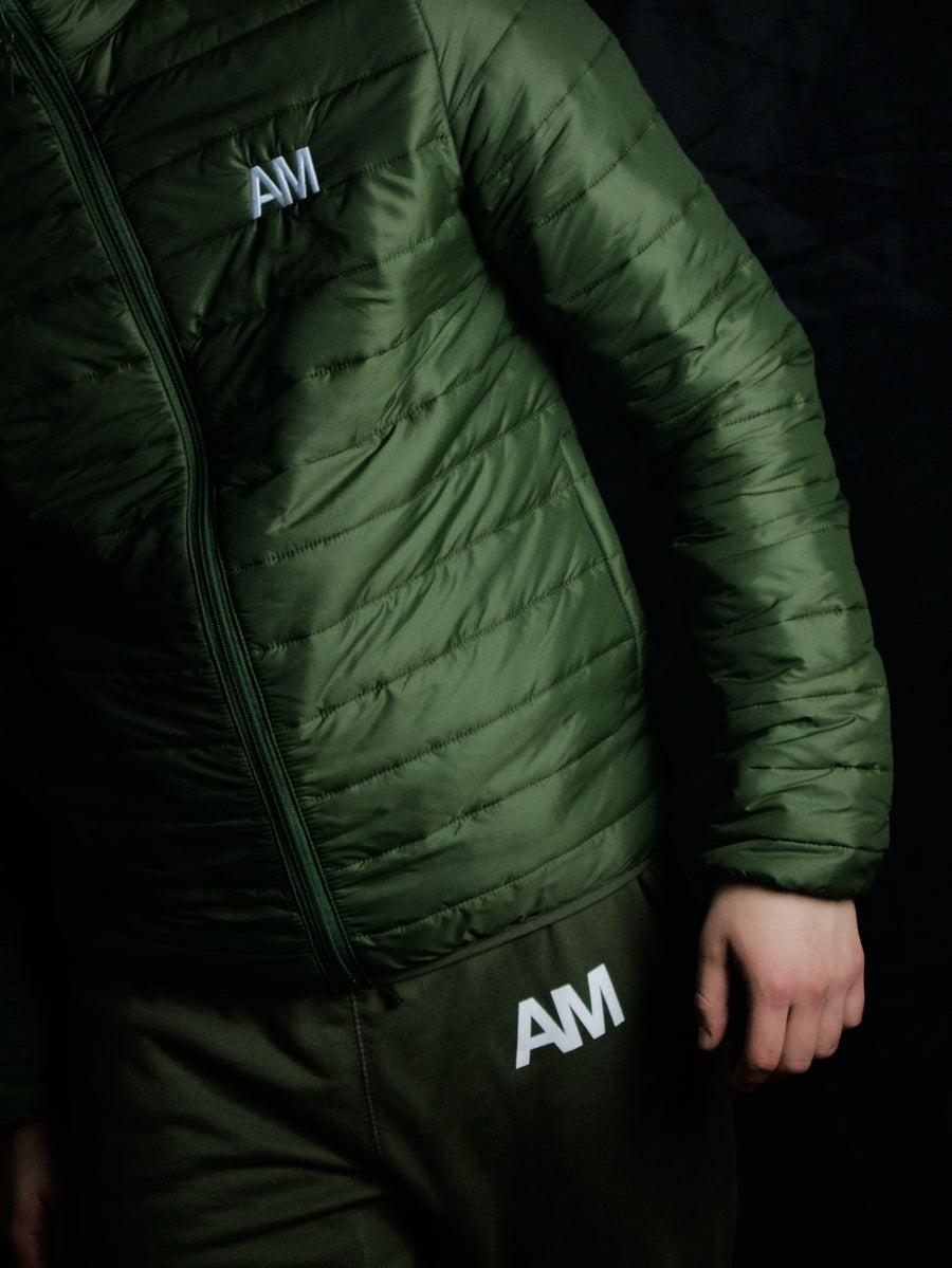 AM Forest Green Puffer Jacket