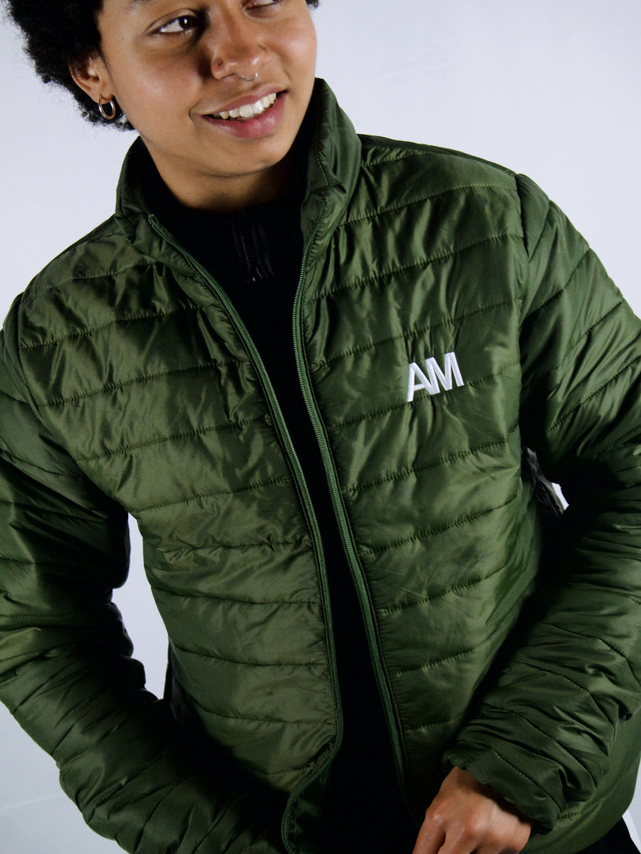 AM Forest Green Puffer Jacket