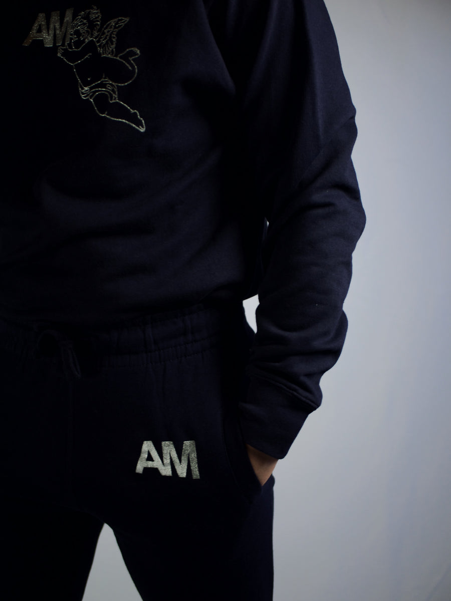 AM Navy Tracksuit Sweatpants