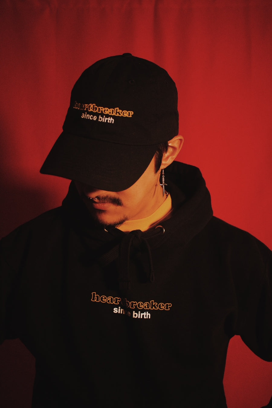 HEARTBREAKER SINCE BIRTH HOODIE IN CLASSIC BLACK