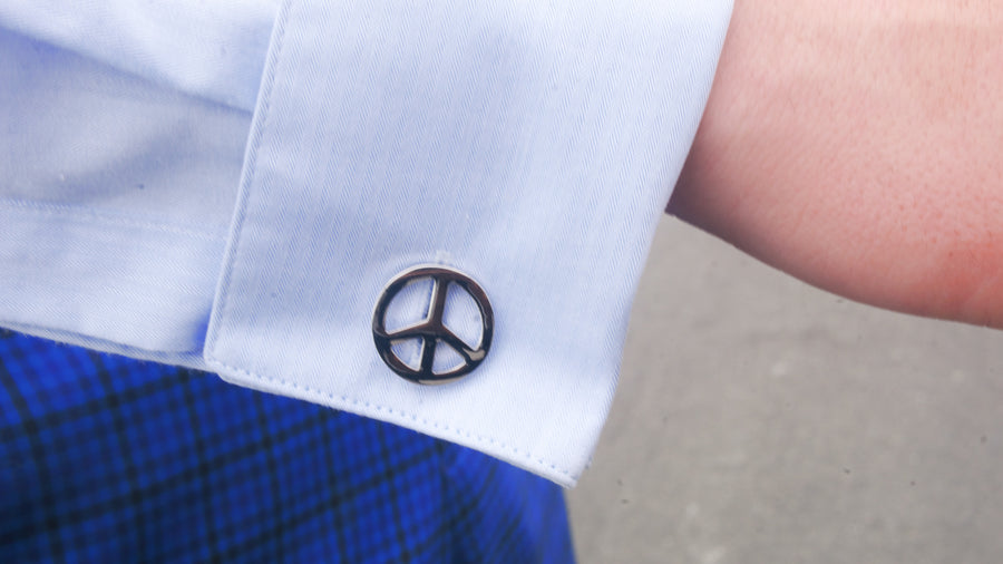 Peace Cuff links